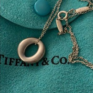 Tiffany and co sterling silver “O” necklace